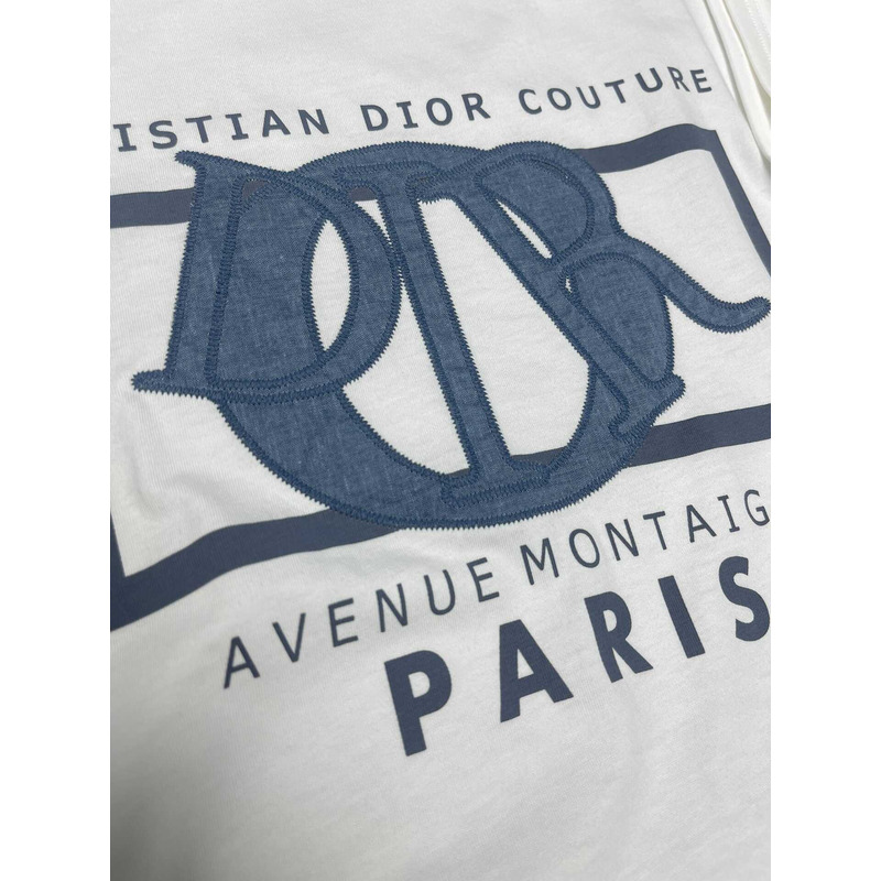 D*or relaxed-fit t-shirt white cotton jersey