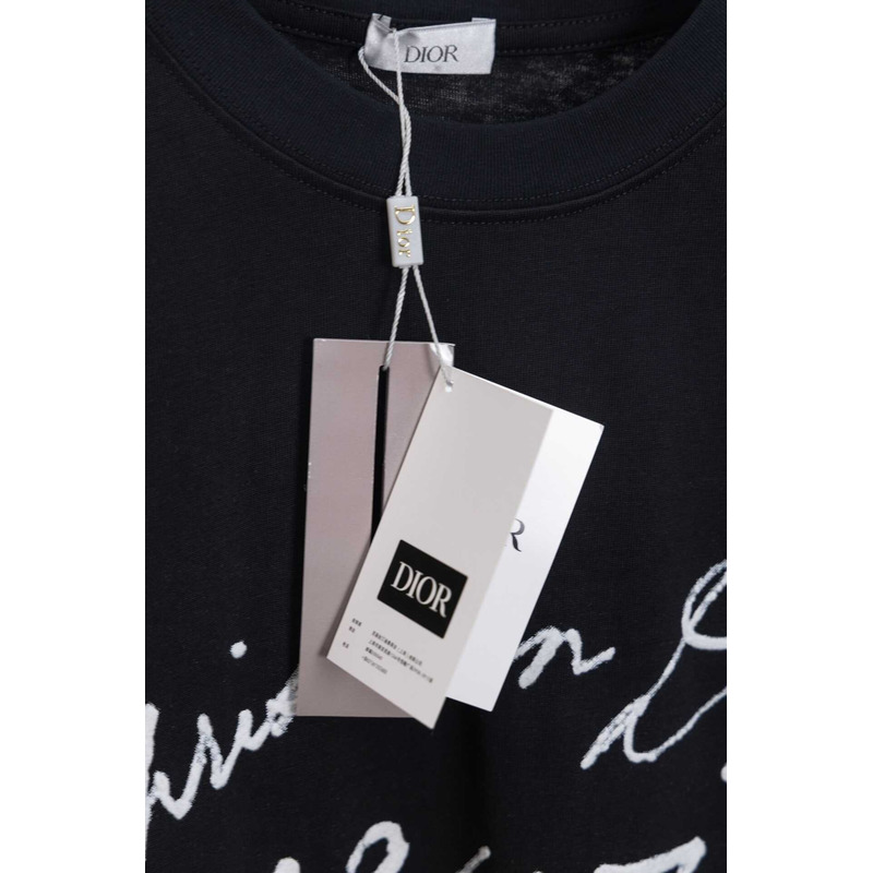 D*or handwritten ch**an D*or relaxed-fit t-shirt black cotton jersey