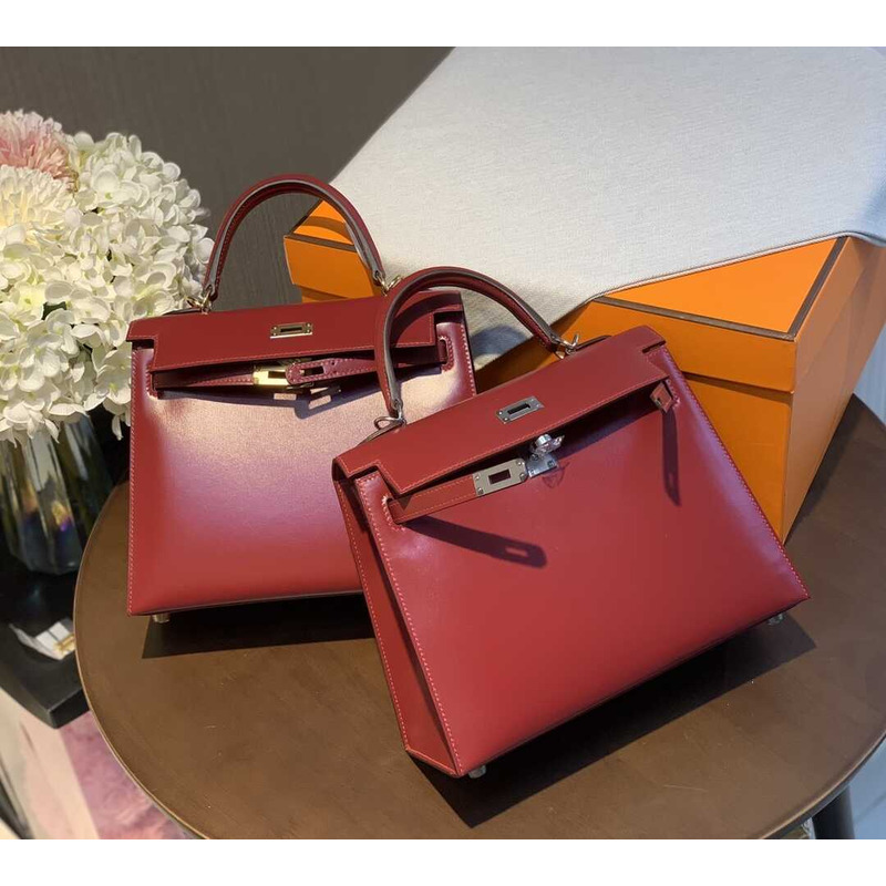 H**mes kelly 25 rouge h sellier sombrero gold hardware red