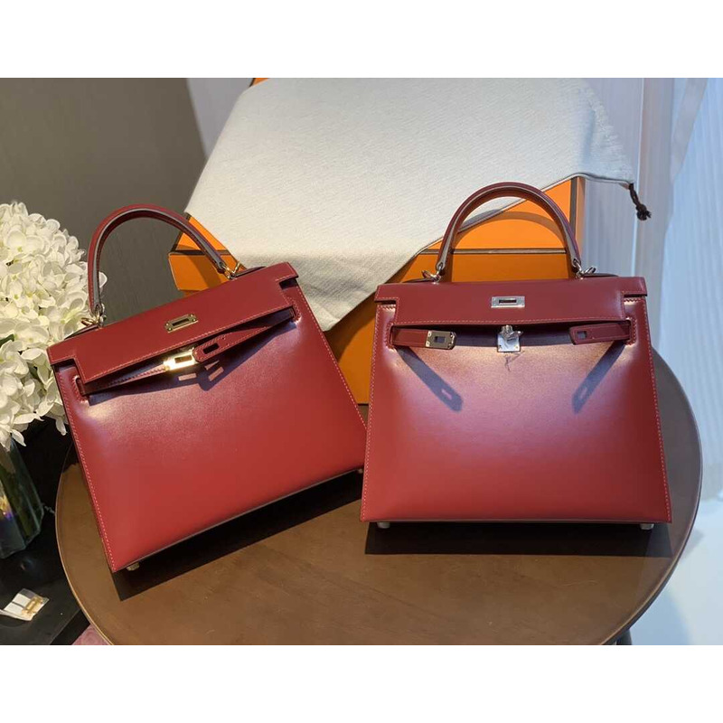 H**mes kelly 28 rouge h sellier sombrero gold hardware red