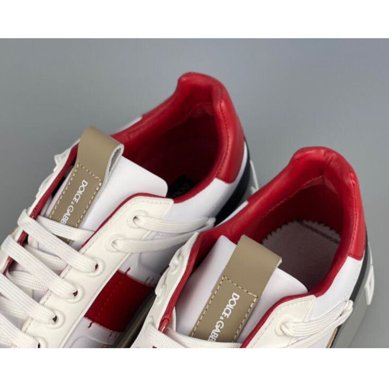 Dolce & Gabbana Calfskin 2Zero custom sneakers in red