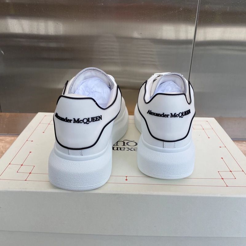 Alexander McQueen Raised-sole Low-top Leather Trainers