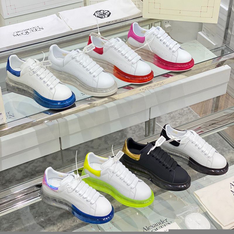 Alexander McQueen Air Platform Leather Sneakers