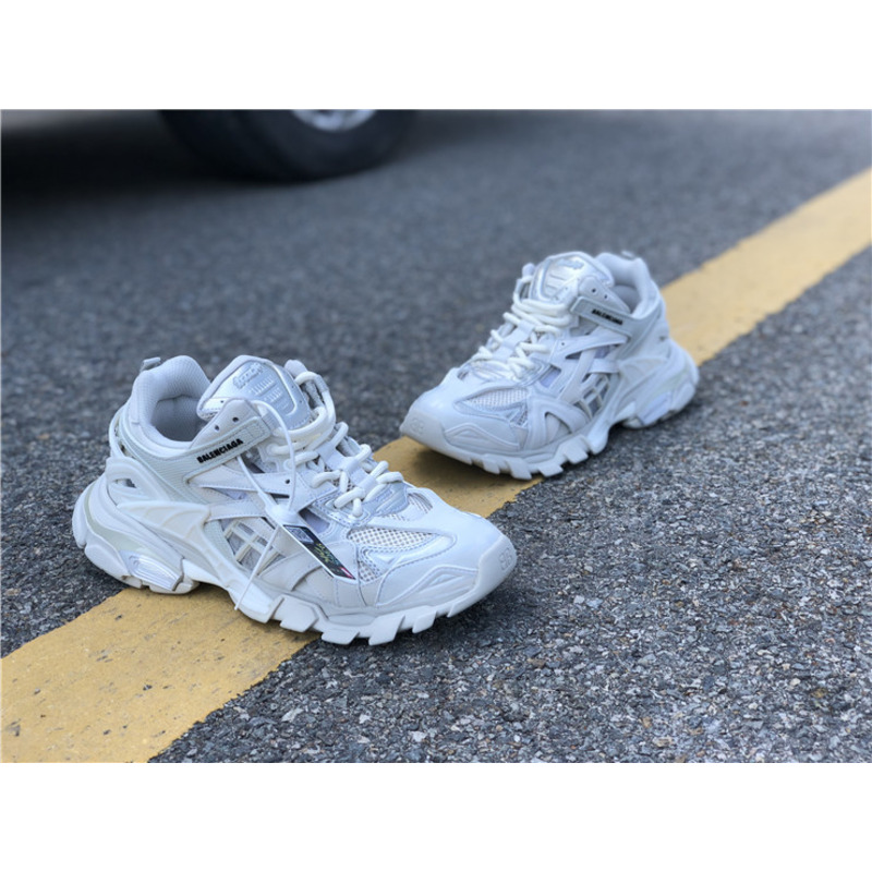 Ba*len*cia*ga 4.0 white gray sneakers men women