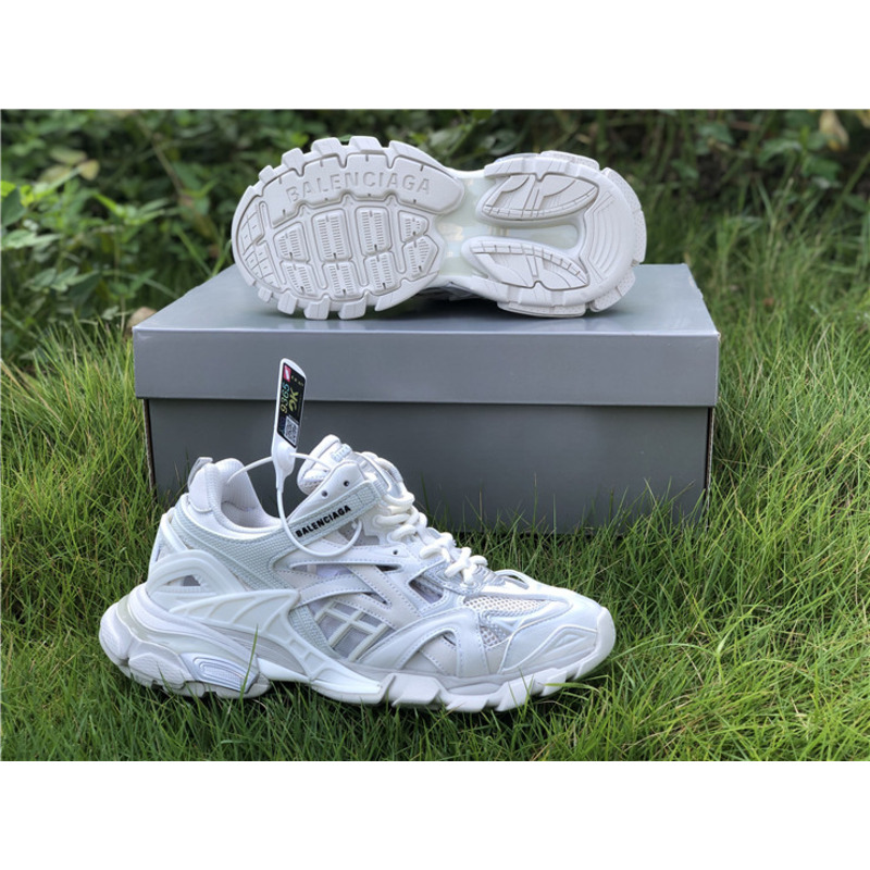 Ba*len*cia*ga 4.0 white gray sneakers men women