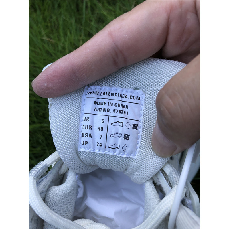 Ba*len*cia*ga 4.0 white gray sneakers men women