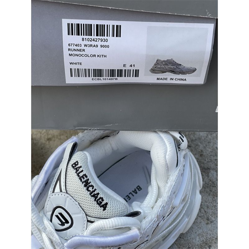 Ba*len*cia*ga tess s.gomma pure white w3ra9 9000 sneakers men women