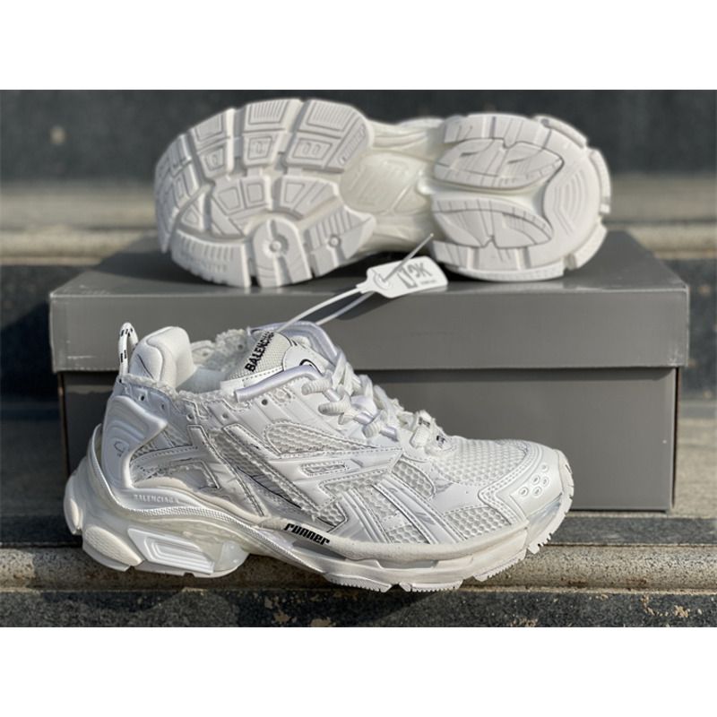Ba*len*cia*ga tess s.gomma pure white w3ra9 9000 sneakers men women