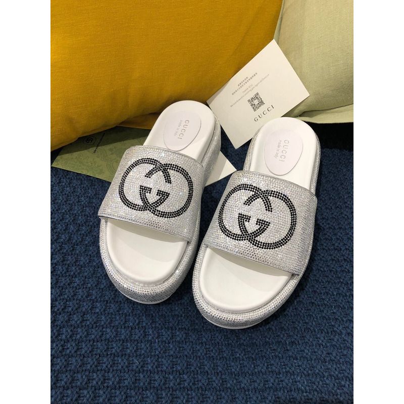 g*u*i double g Di*m*nd shinny platform white