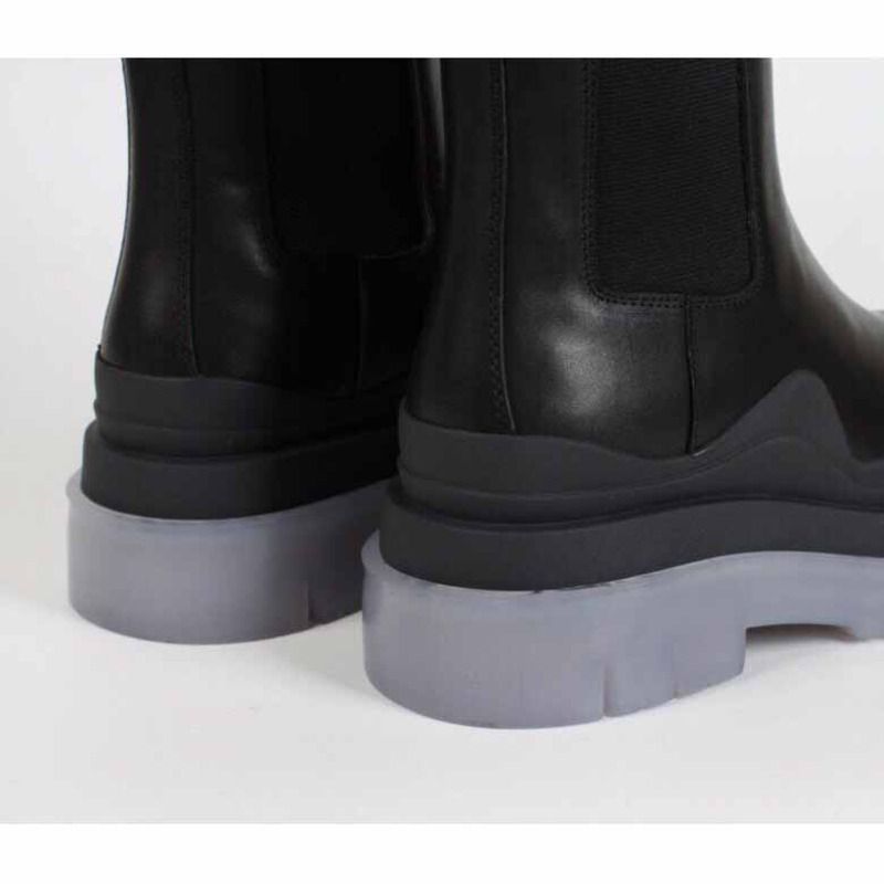 Bo*te*ga ve*ne*ta high leather boots with platform soles