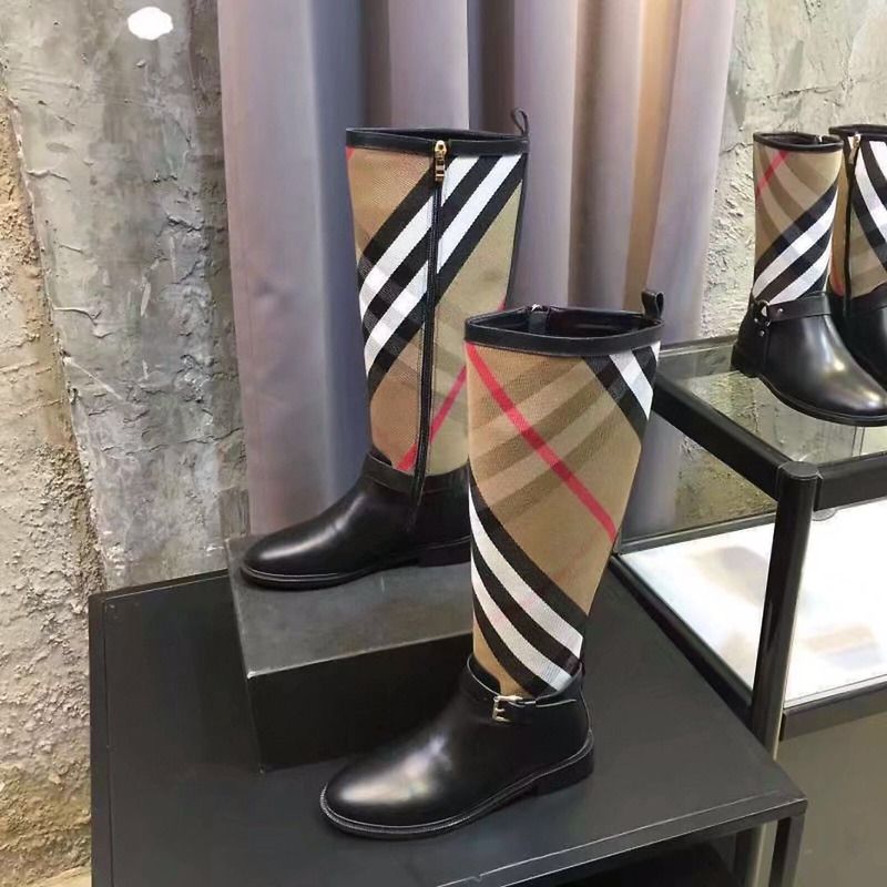 B**rry house check rubber rain boots