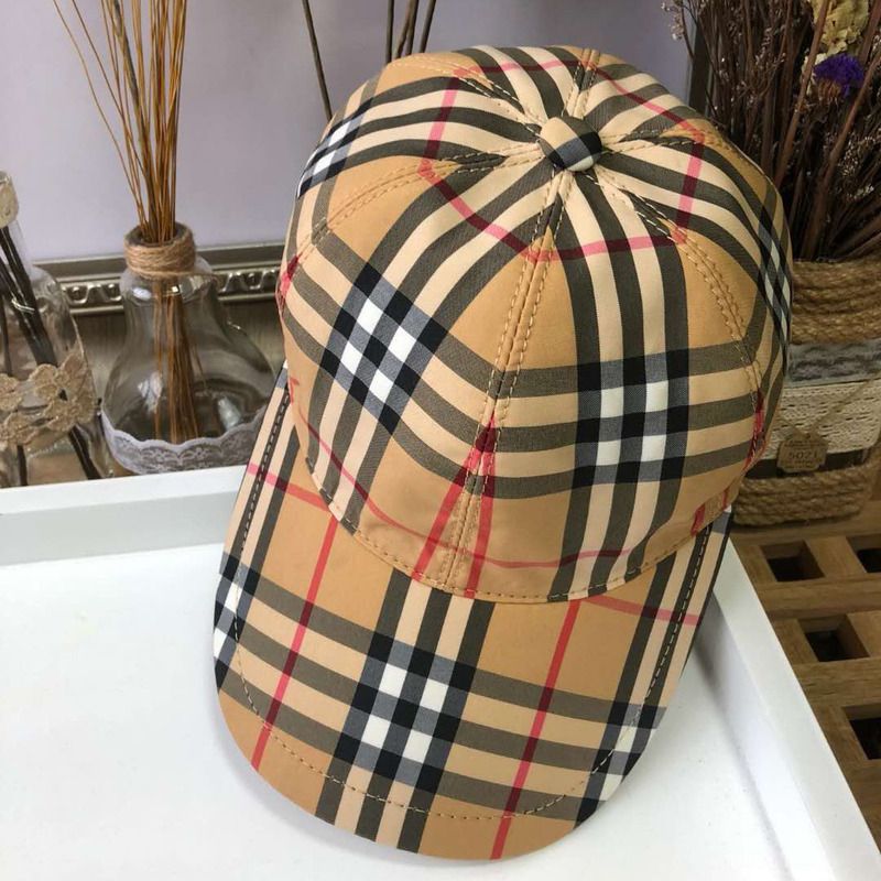 B**rry vintage check and icon stripe baseball cap