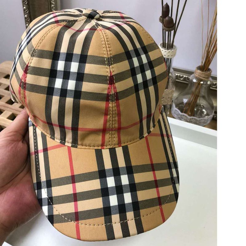 B**rry vintage check and icon stripe baseball cap