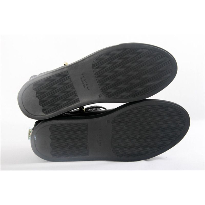 Buscemi High-top Top Python Leather Sneaker