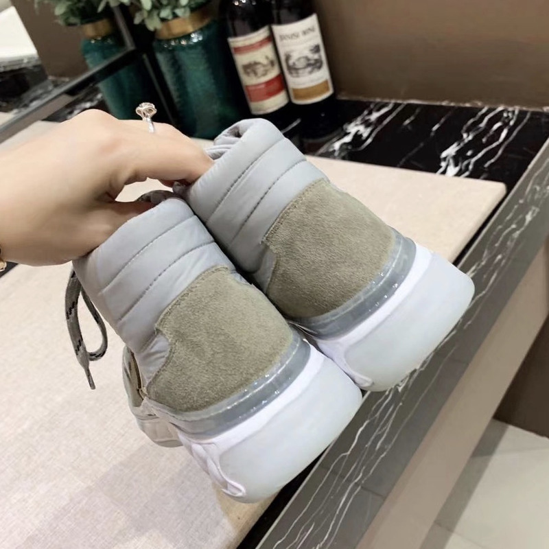 Ch*el fabric sneakers in grey