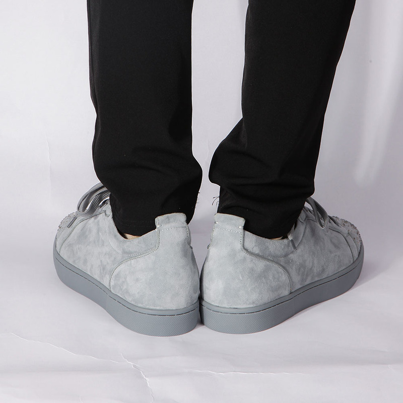 ch**an louboutin S*per perfect l**is junior degra flat strass sneaker in squale