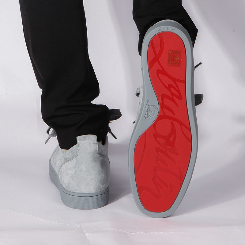 ch**an louboutin S*per perfect l**is junior degra flat strass sneaker in squale