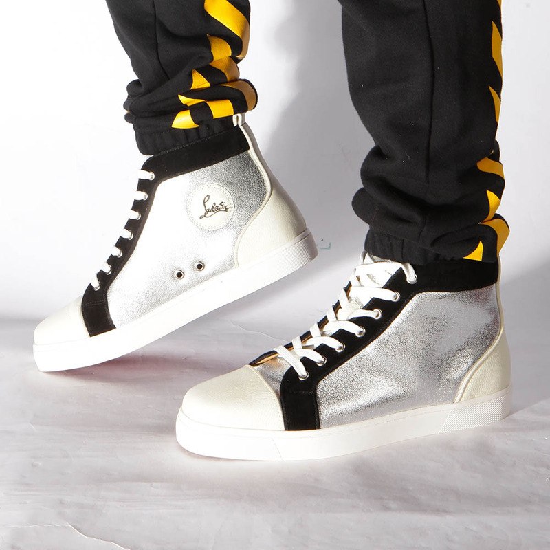 [made  to order] ch**an louboutin S*per perfect l**is orlato flat jumbo high-top sneaker