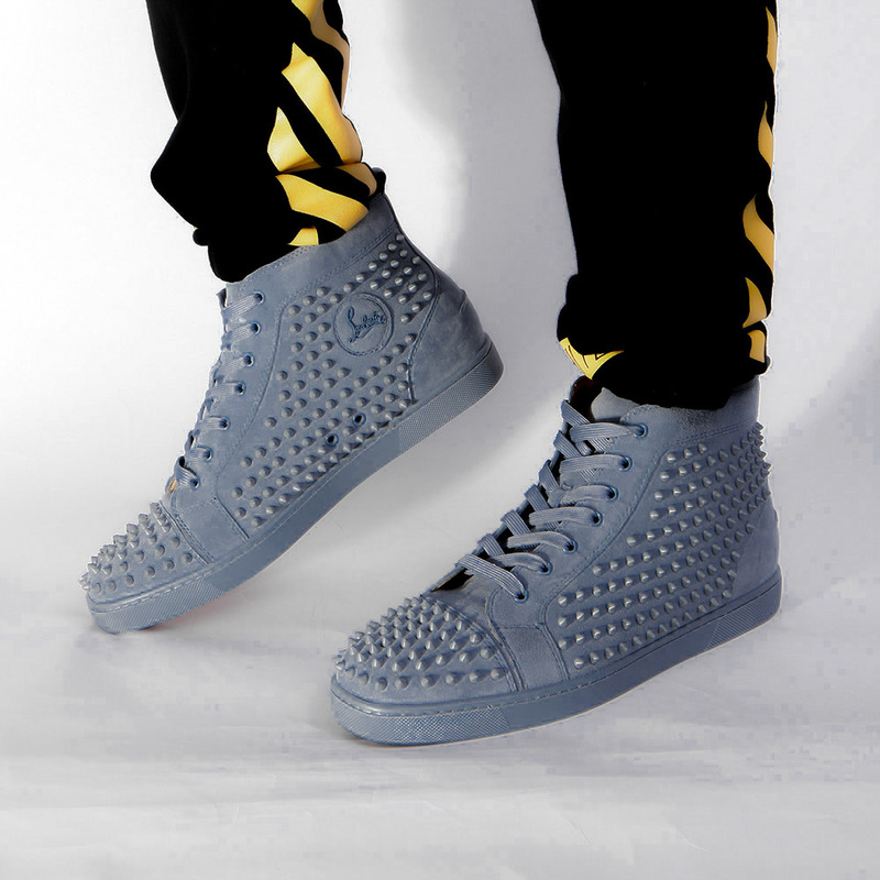 made-to-order!!! Ch**an louboutin limited version l**is spikes men