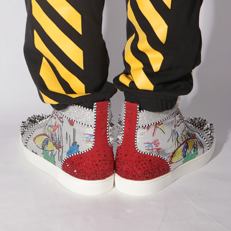 ch**an louboutin S*per perfect l**is flat patent leather sneakers