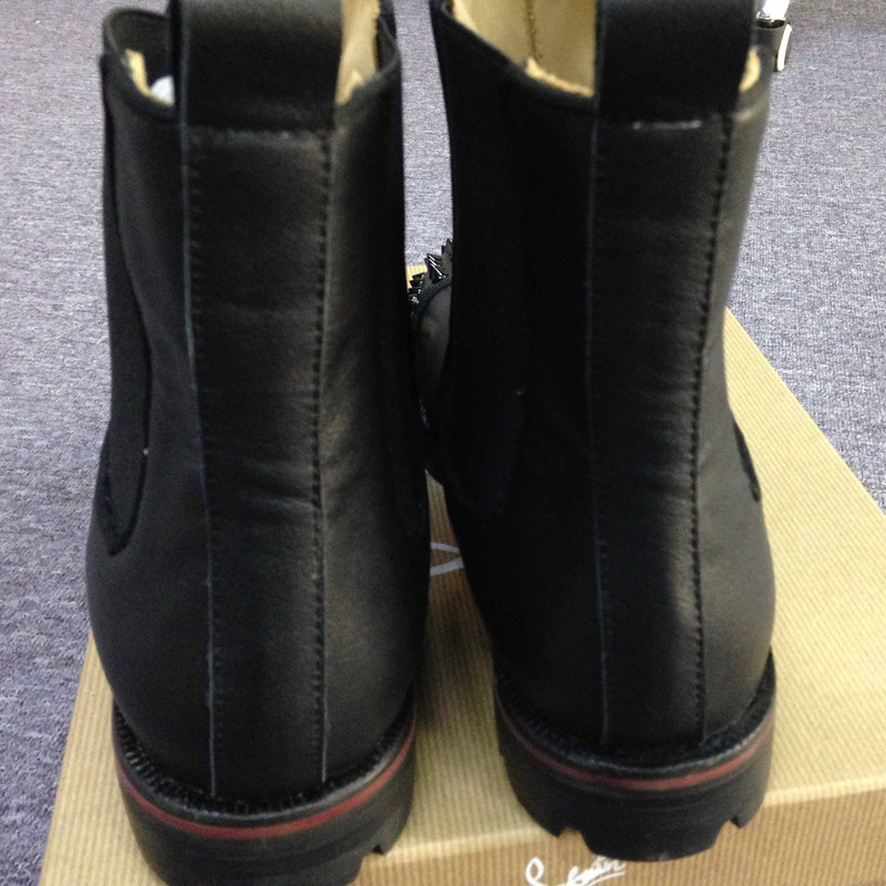 ch**an louboutin S*per perfect black spikes boot