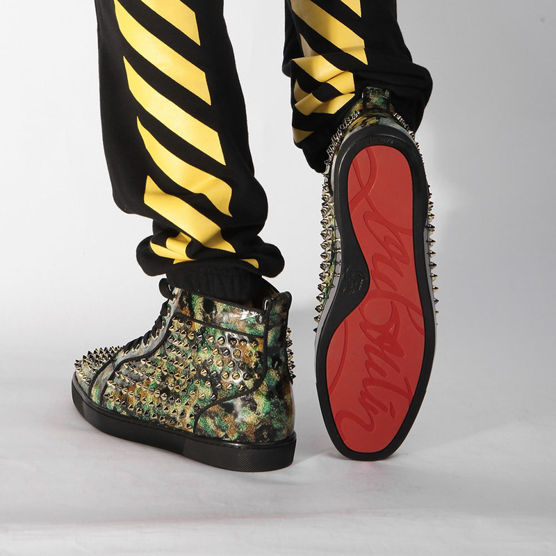 pre-sale!!! Ch**an louboutin limited version l**is orlato patent voie lactee men