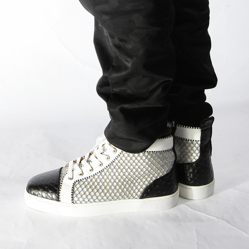 [made  to order] ch**an louboutin S*per perfect l**is orlato nappa black white sneakers