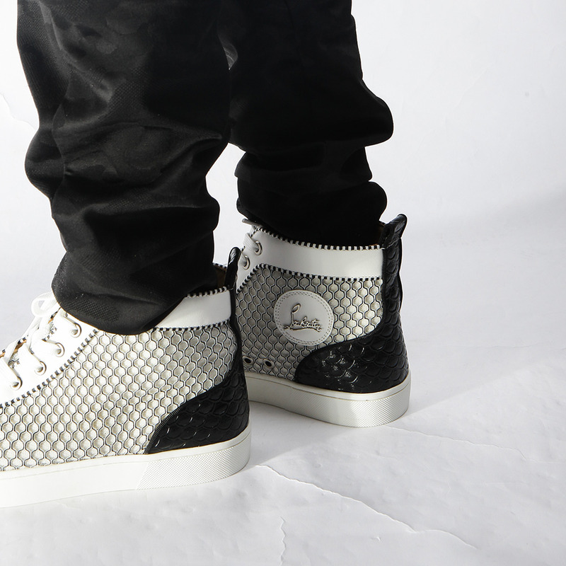 [made  to order] ch**an louboutin S*per perfect l**is orlato nappa black white sneakers