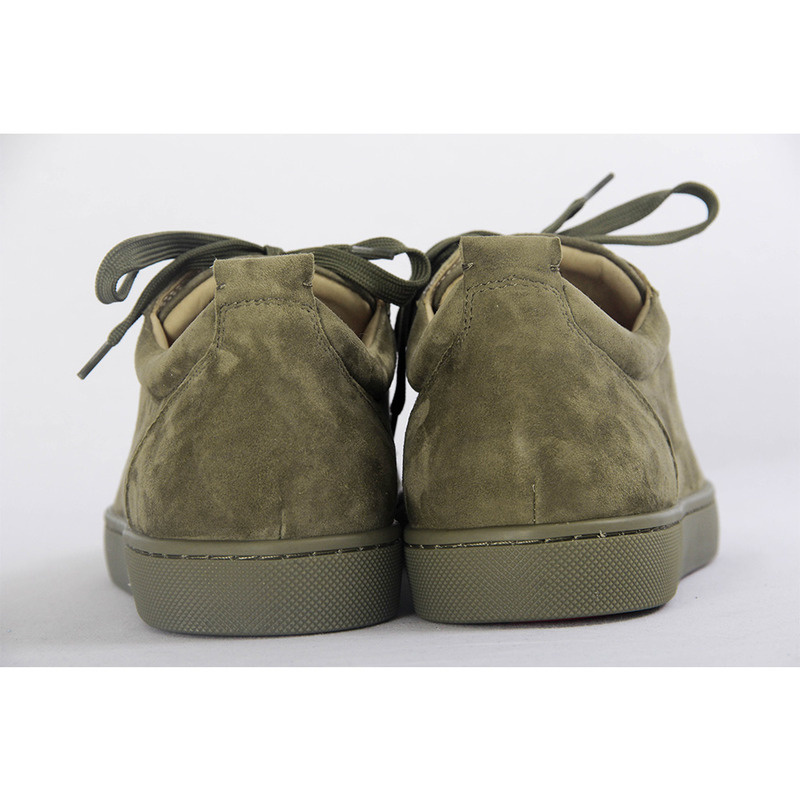 ch**an louboutin S*per perfect l**is junior men flat low top leather spike sneaker