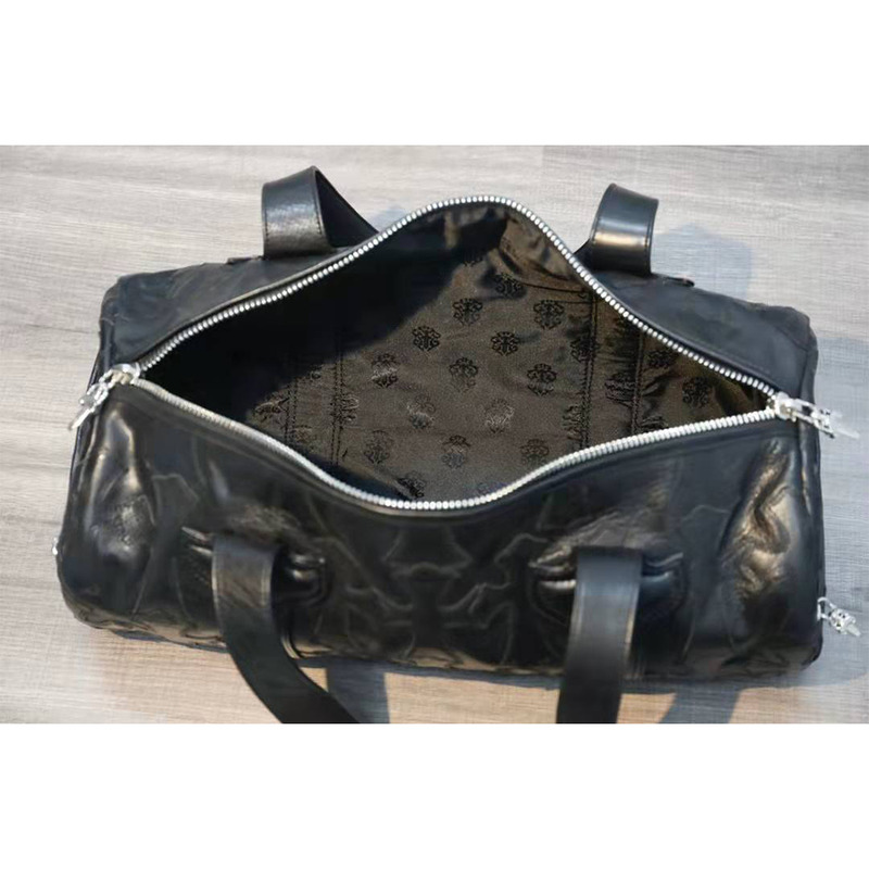 Chrome Heart Duffle Bag withSterling Silver Zipper(40*20*10CM)