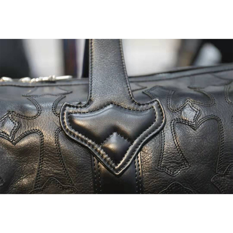 Chrome Heart Duffle Bag withSterling Silver Zipper(40*20*10CM)