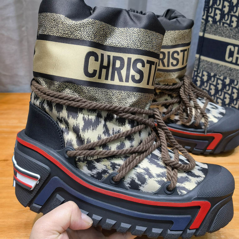 D*or alps snow ankle boot beige multicolor mizza shiny nylon