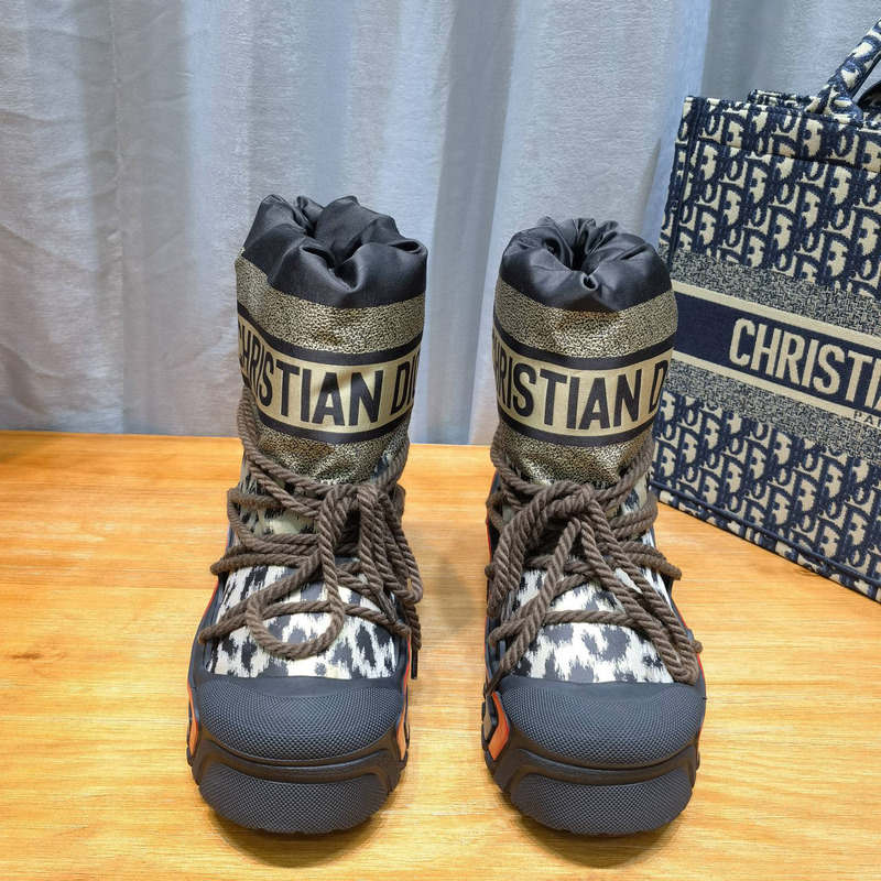 D*or alps snow ankle boot beige multicolor mizza shiny nylon