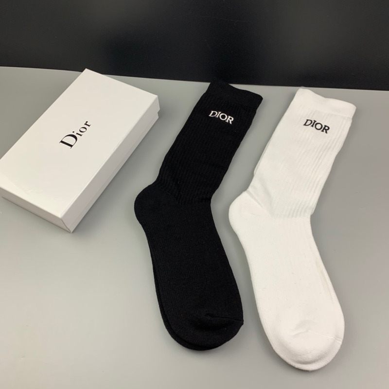 D*or logo print socks