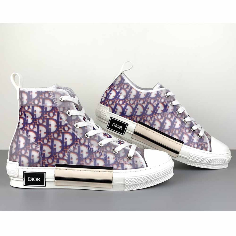 D*or b23 low-top sneakers in purple and red D*or oblique