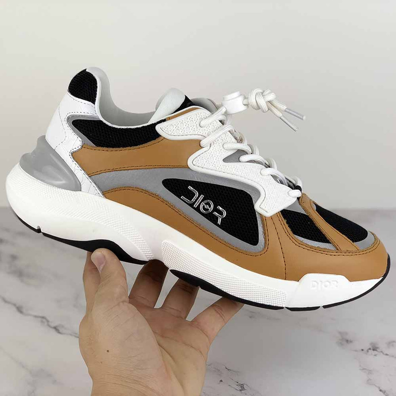 D*or "b24" multicolored reflective calfskin sneakers