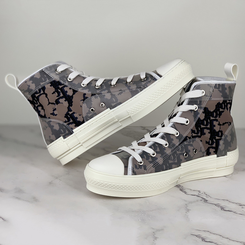 D*or "b23" high top black safari D*or oblique sneaker
