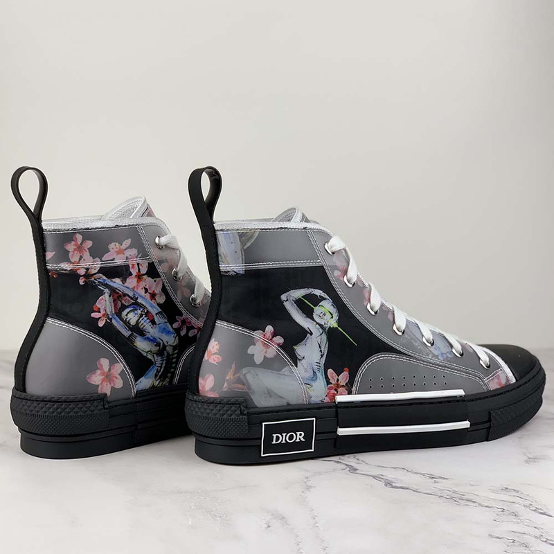 D*or "b23" high-top portrait sneaker