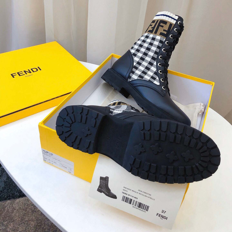 F**di leather biker boots