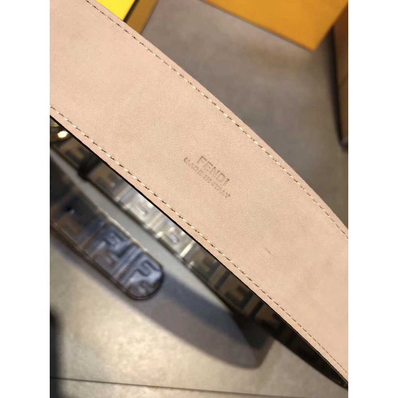 F**di brown leather belt