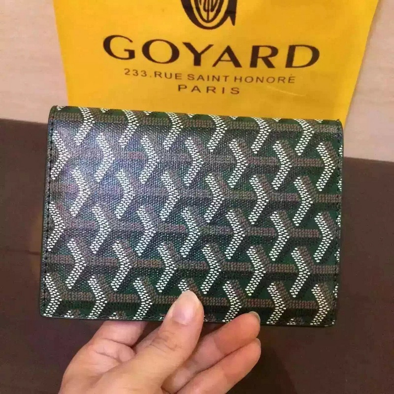 Go*ard classic grenelle passport wallet green