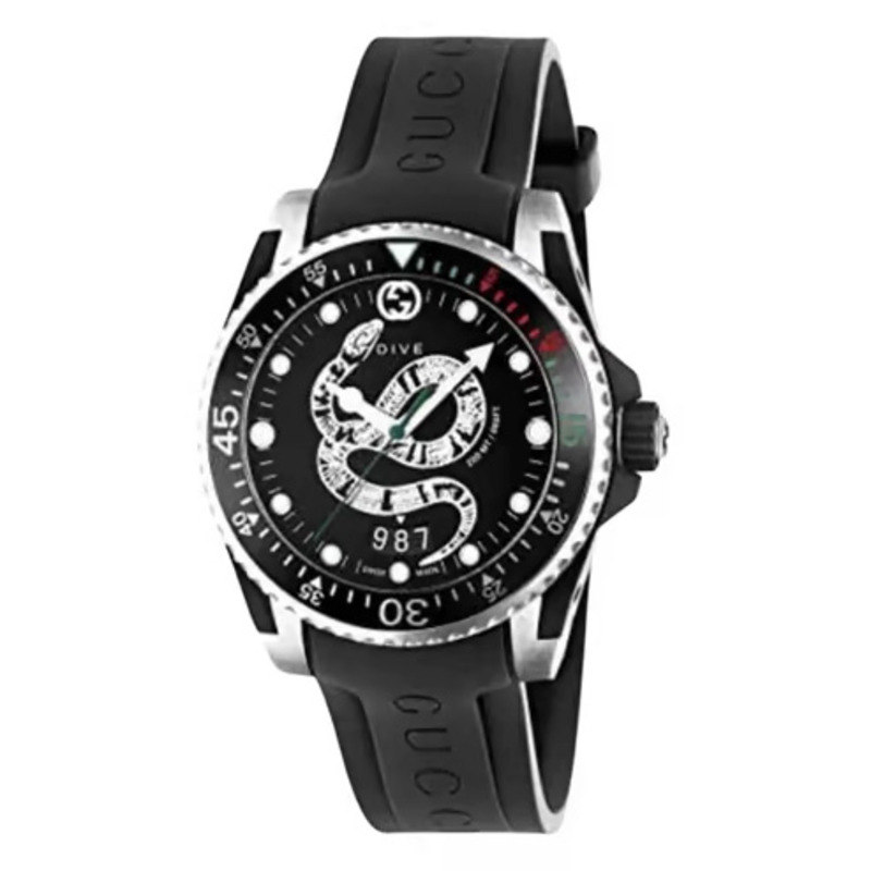 G*u*i gu dive watch - black