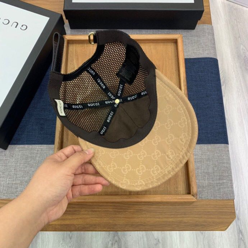 G*u*i canvas and mesh baseball cap