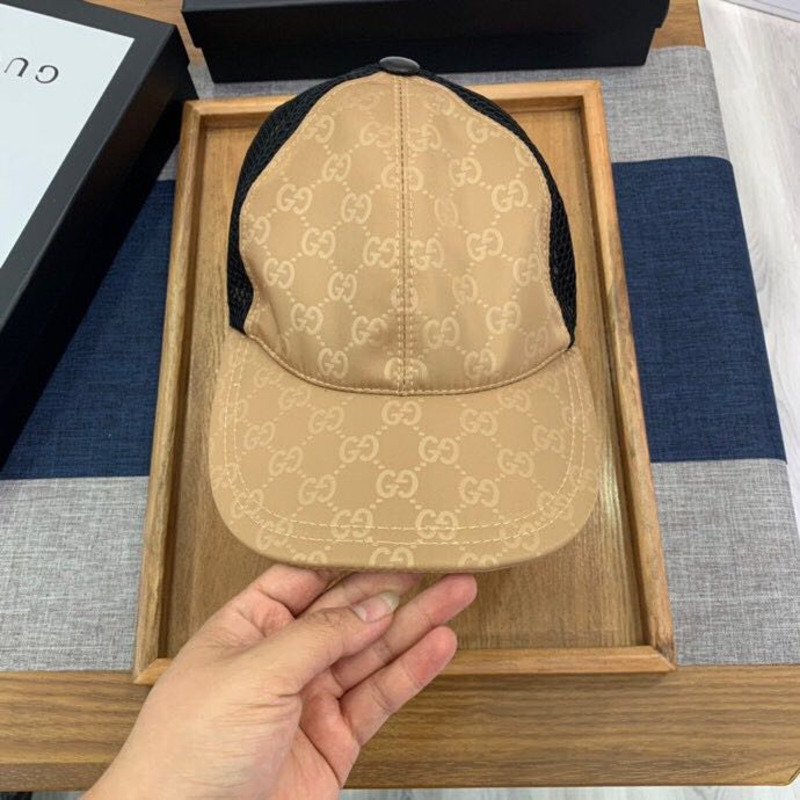 G*u*i canvas and mesh baseball cap