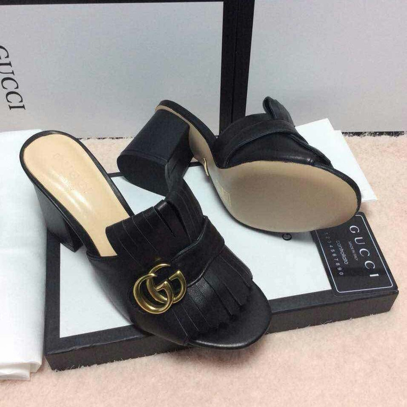 women''s G*u*i high heel slippers