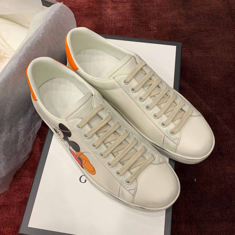 G*u*i ace sneaker with mickey print