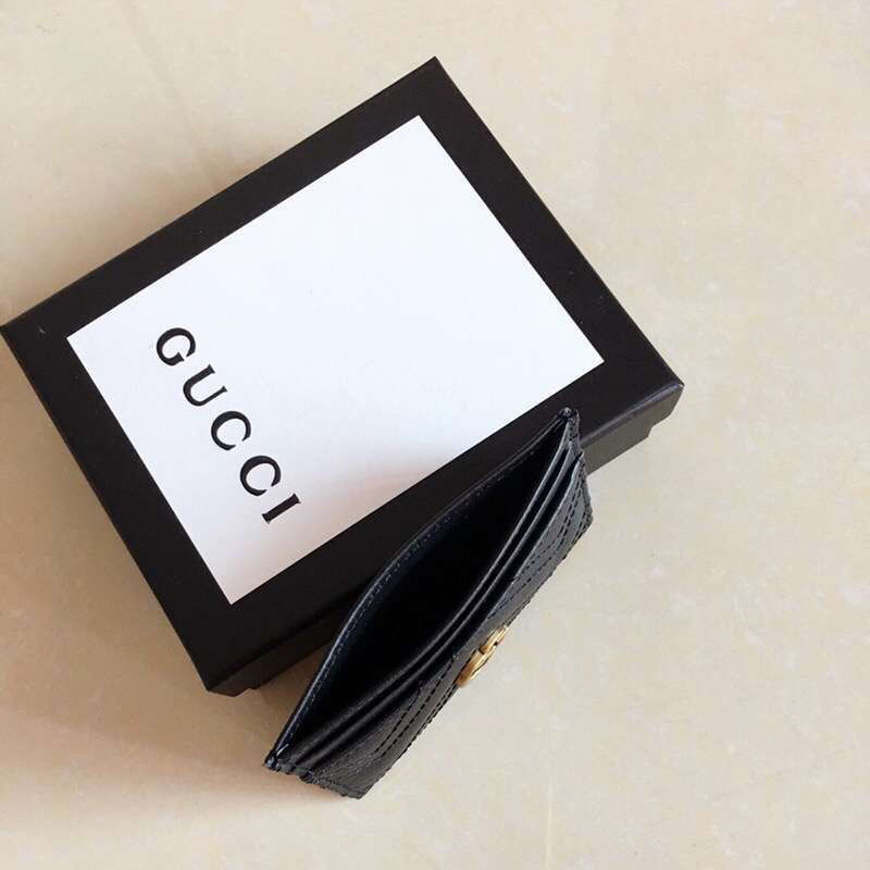 G*u*i marmont black leather card case