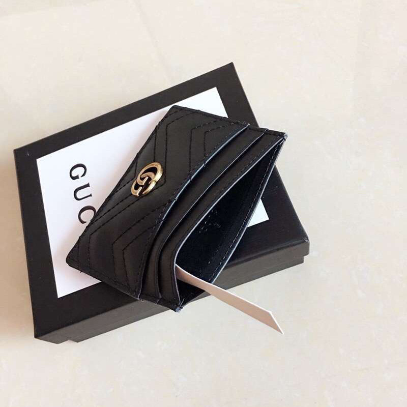 G*u*i marmont black leather card case