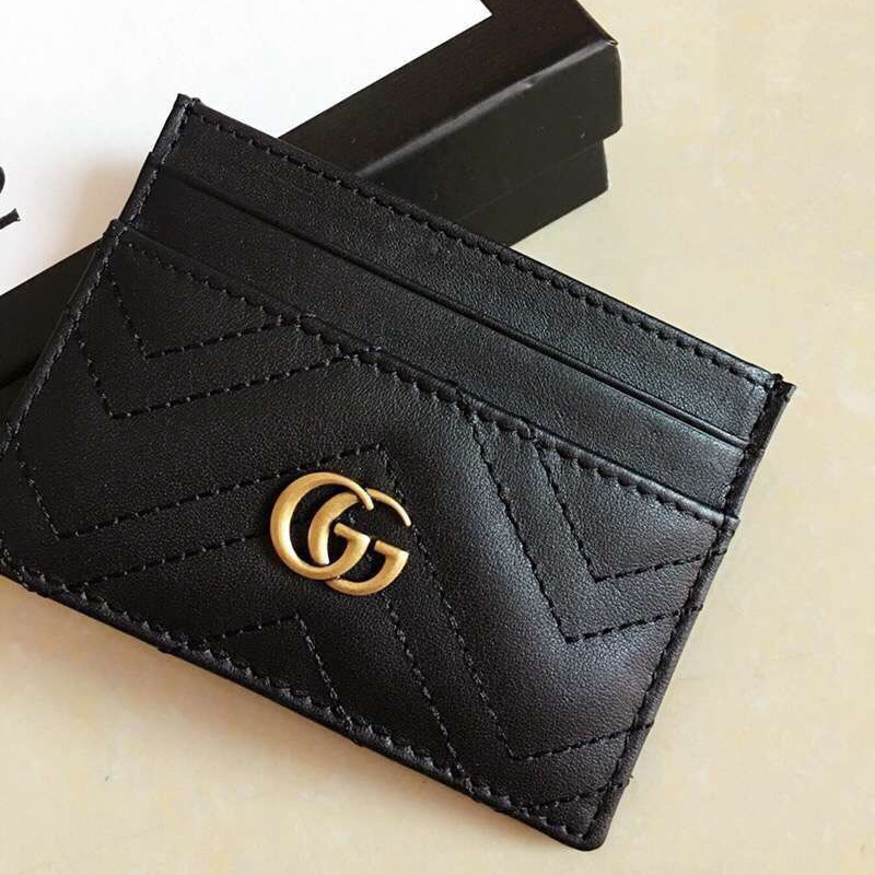 G*u*i marmont black leather card case