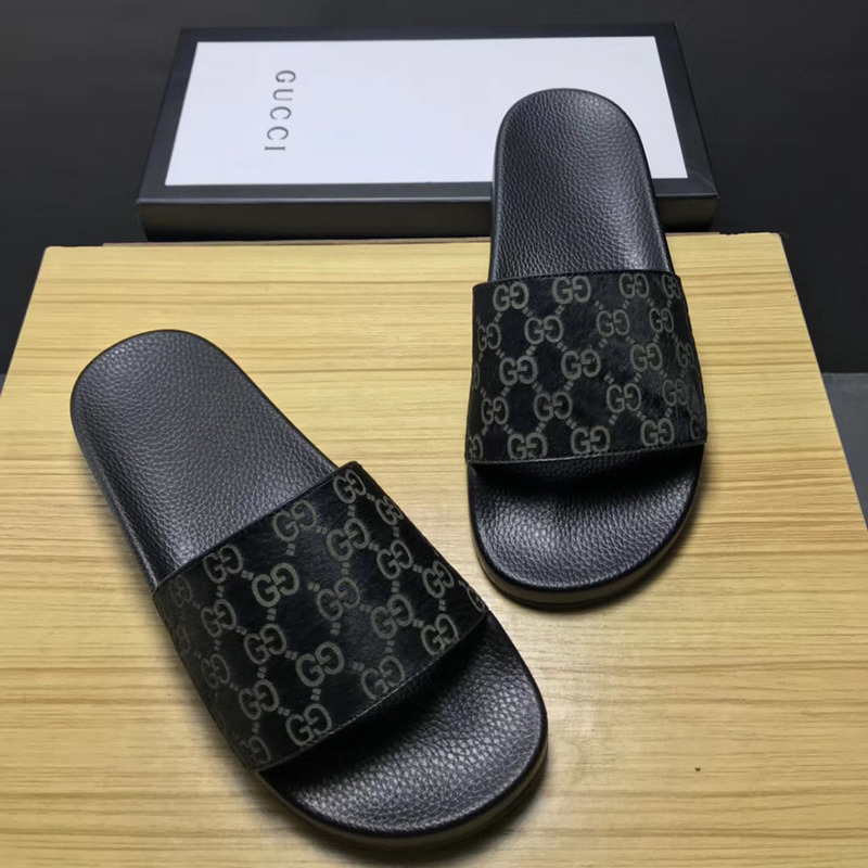 G*u*i signature slide sandal(black)